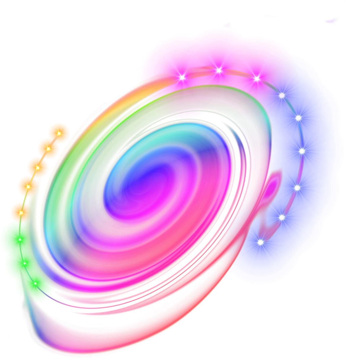 Vibrant Abstract Swirl PNG Image