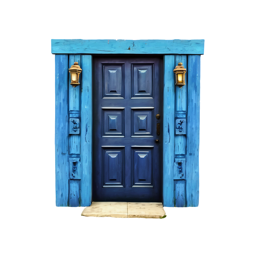 Vibrant Blue Door Png 05042024 PNG Image