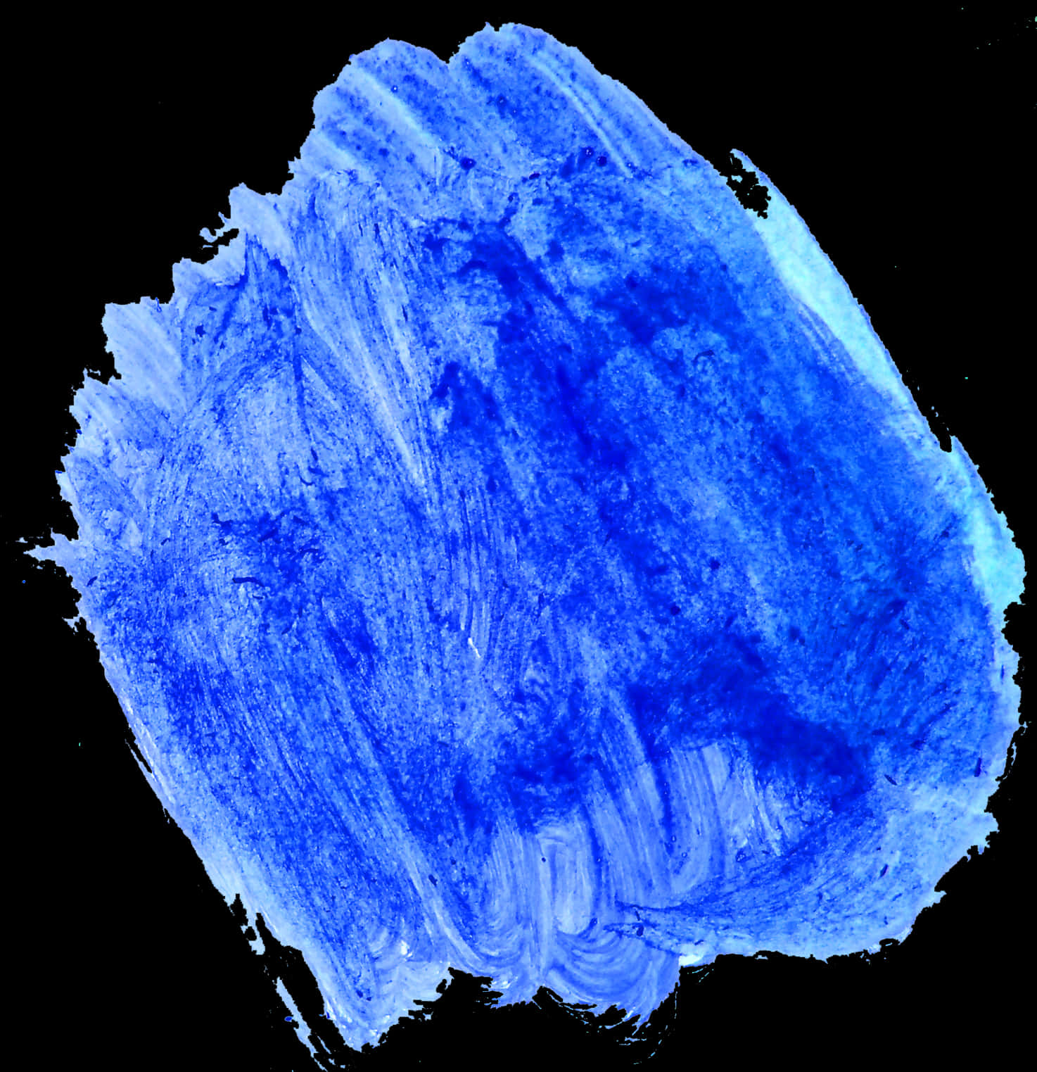 Vibrant_ Blue_ Watercolor_ Stroke PNG Image