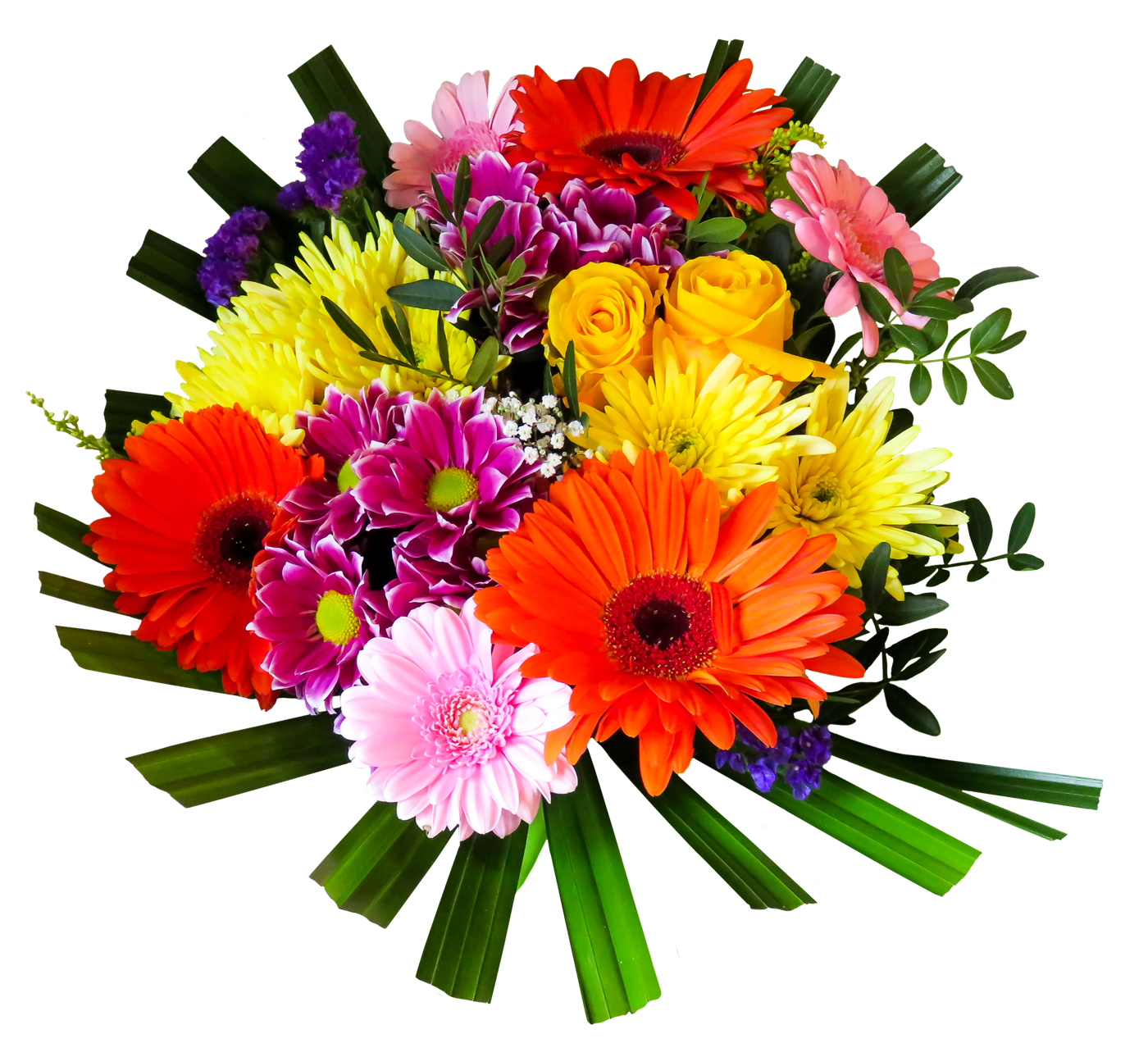 Vibrant_ Bouquet_of_ Flowers.png PNG Image