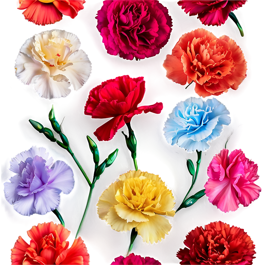 Vibrant Carnation Mix Png 14 PNG Image