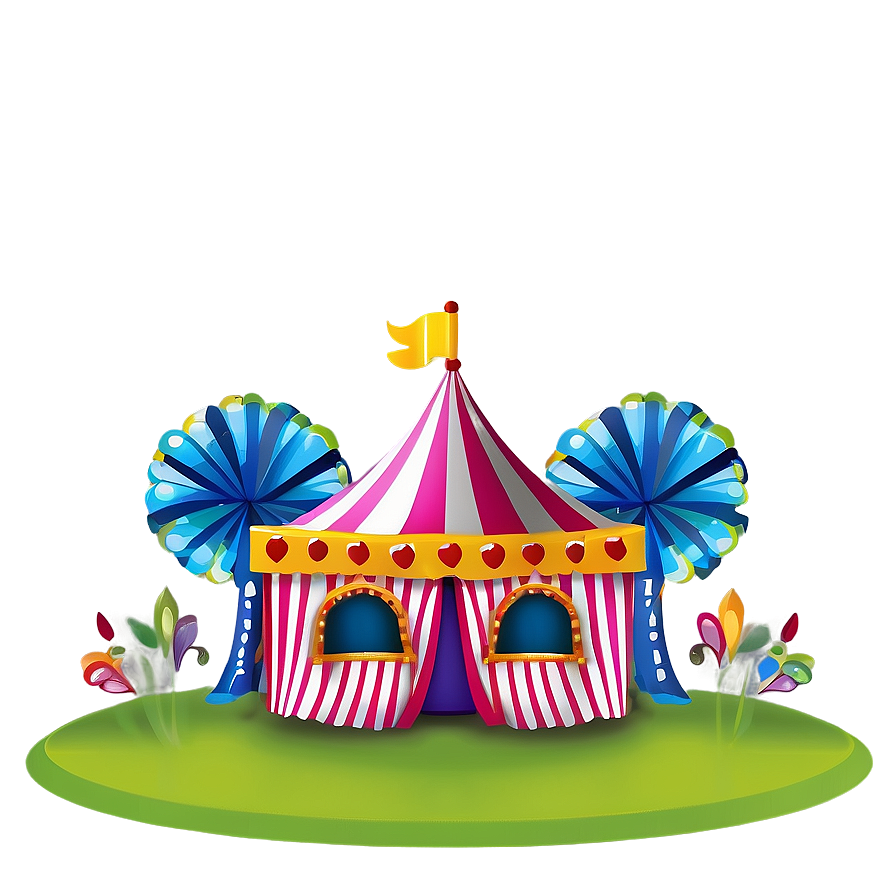 Vibrant Carnival Tent Artwork Png Iop PNG Image