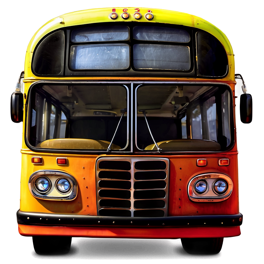 Vibrant Cartoon Bus Artwork Png 06272024 PNG Image