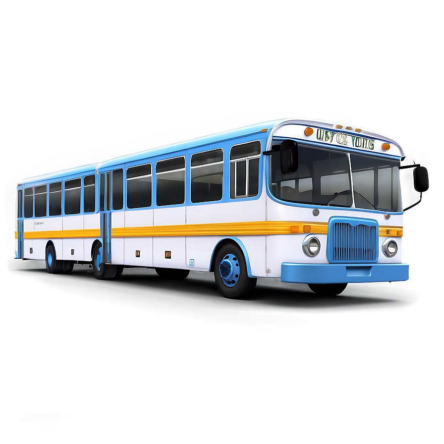 Vibrant Cartoon Bus Artwork Png 06272024 PNG Image