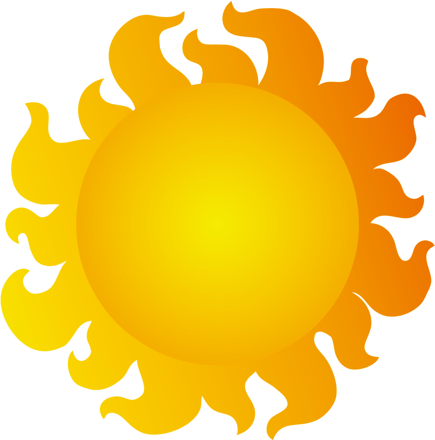 Vibrant Cartoon Sun Illustration PNG Image