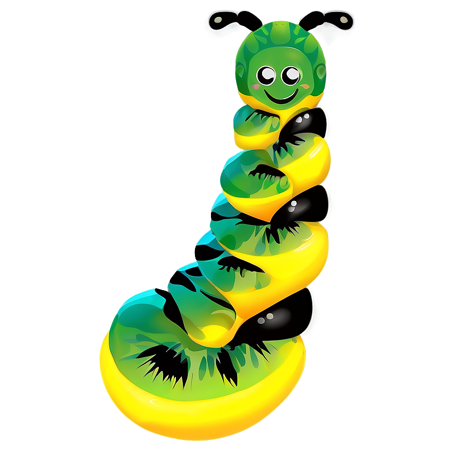 Vibrant Caterpillar Drawing Png Bch98 PNG Image