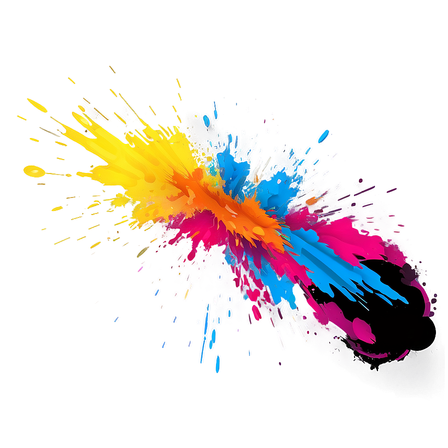 Vibrant Color Blast Png Bfj PNG Image