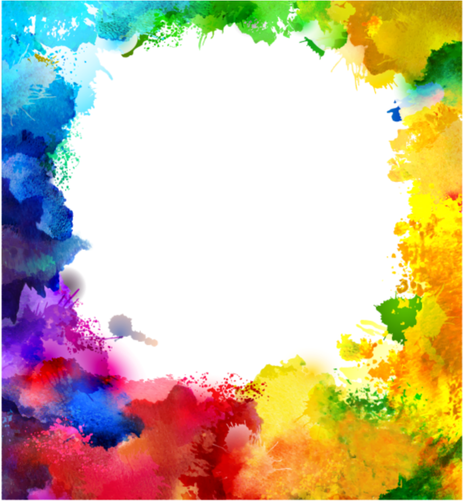 Vibrant_ Color_ Explosion_ Frame PNG Image