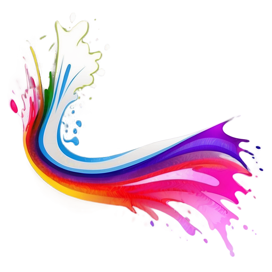 Vibrant Color Splash Png Fjd PNG Image