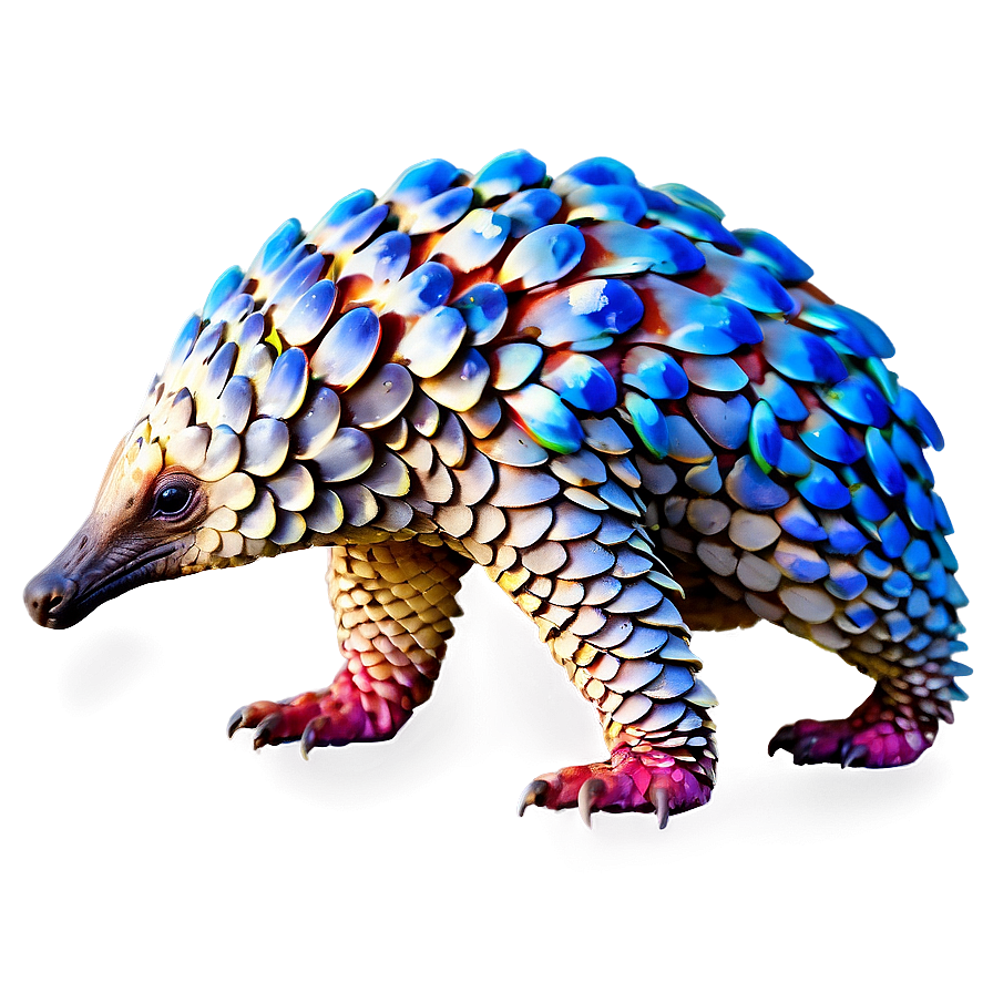 Vibrant Colored Pangolin Png 45 PNG Image