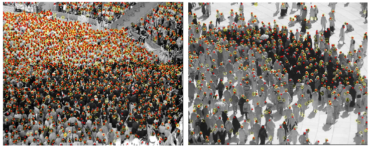 Vibrant Crowd Selective Color PNG Image