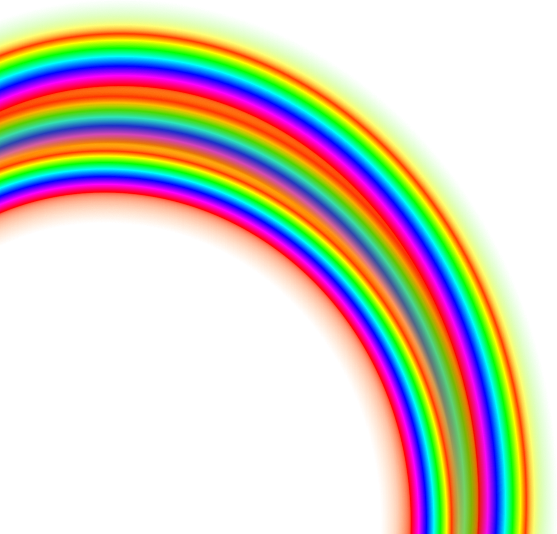 Vibrant Digital Rainbow Art PNG Image