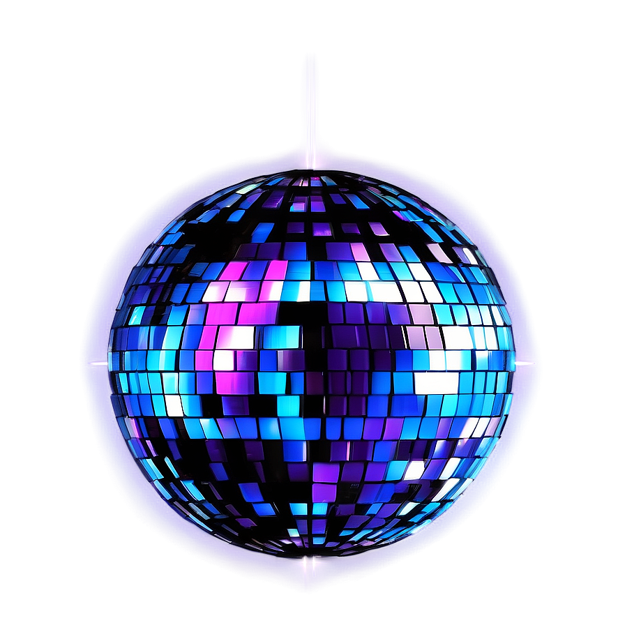 Vibrant Disco Ball Illumination PNG Image