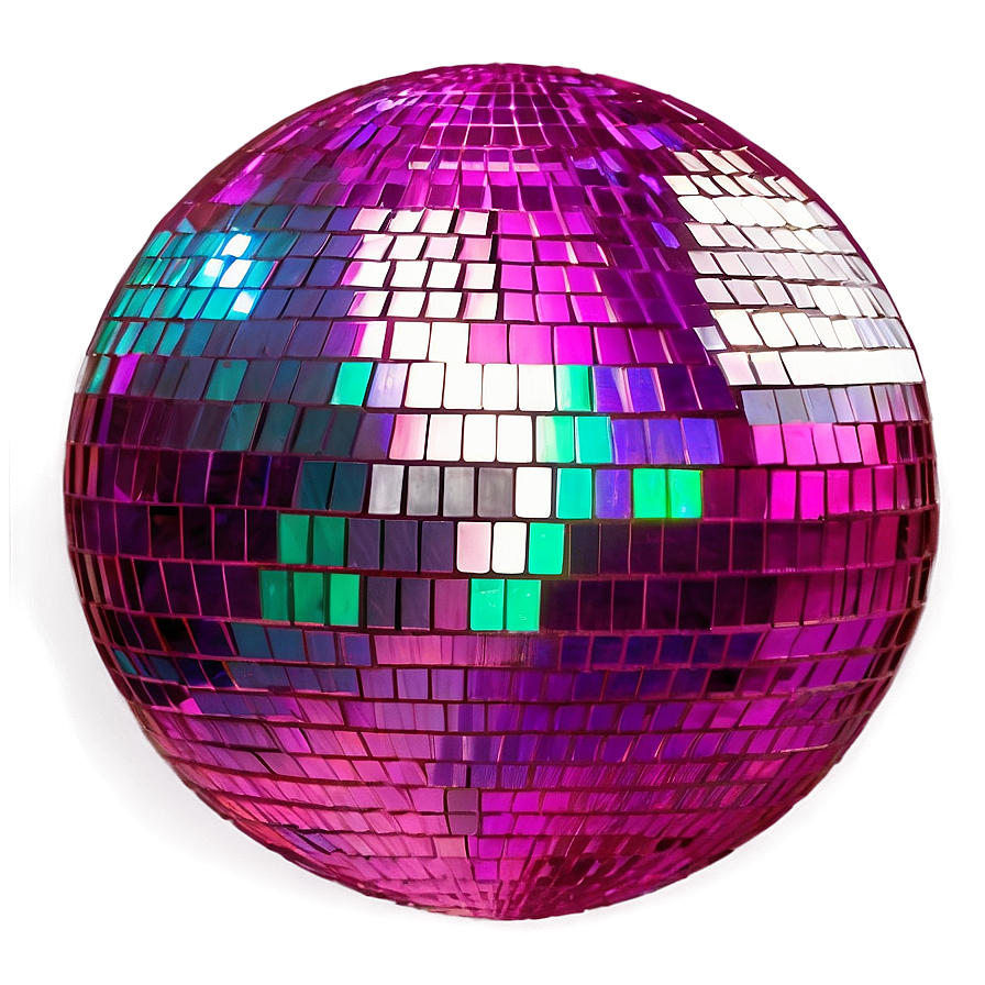 Vibrant Disco Ball PNG Image