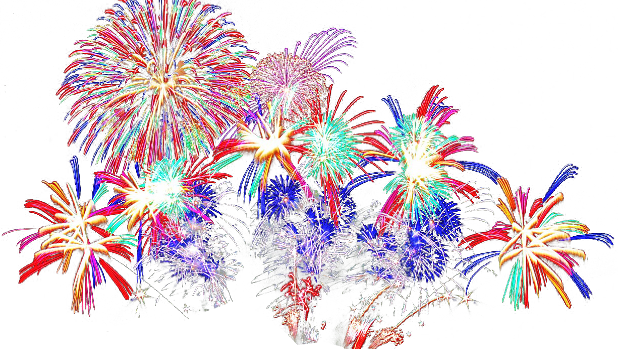 Vibrant Diwali Fireworks Display PNG Image