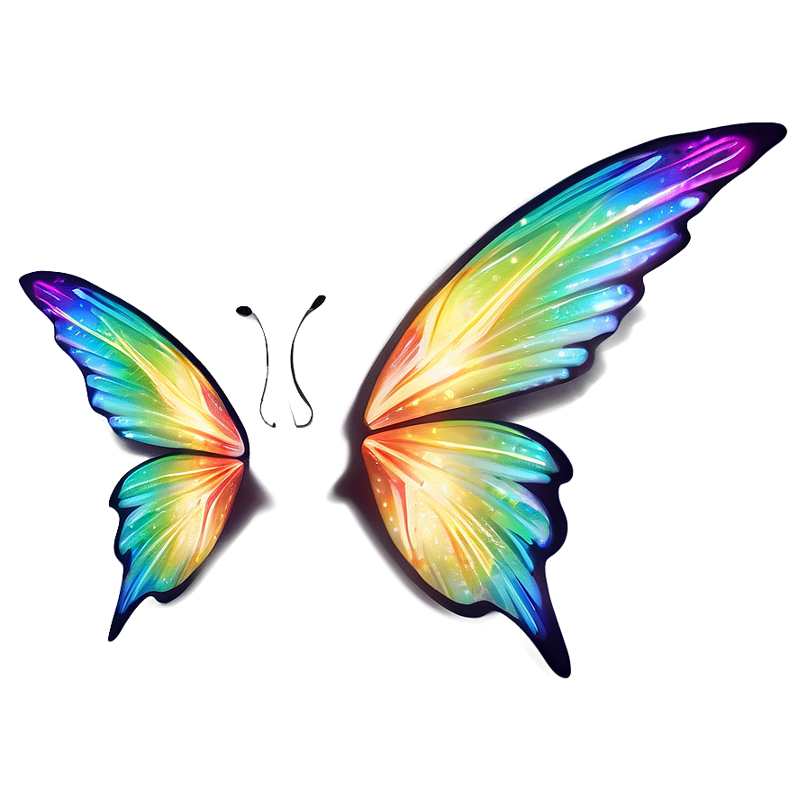 Vibrant Fairy Wings Silhouette Png 05252024 PNG Image