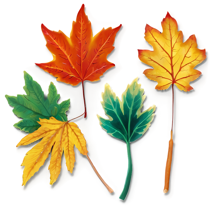 Vibrant Fall Colors Leaves Png 31 PNG Image