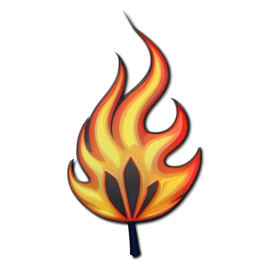 Vibrant Fire Emoji Picture Png Xyj16 PNG Image