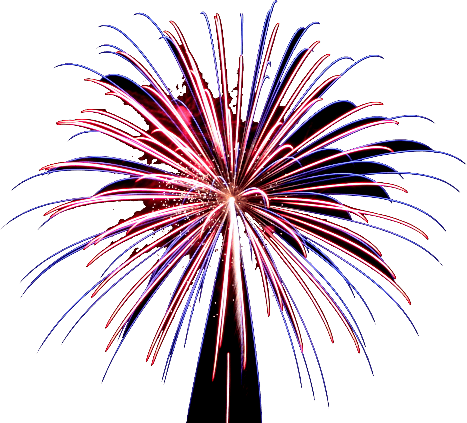 Vibrant Firework Explosion PNG Image