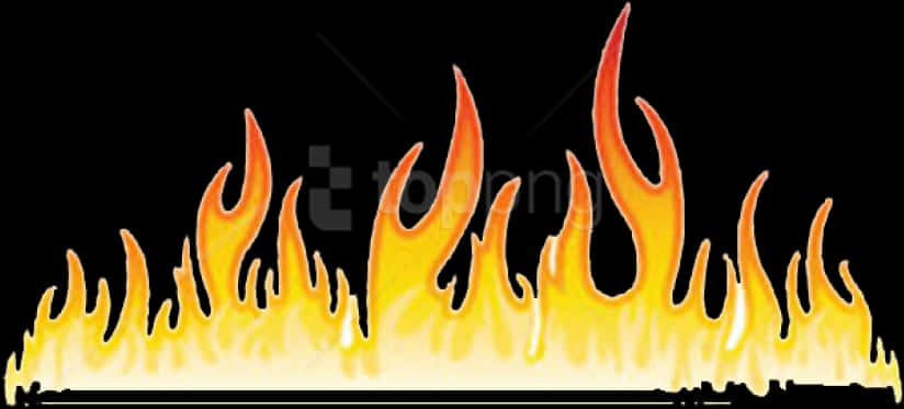 Vibrant_ Flame_ Barrier PNG Image