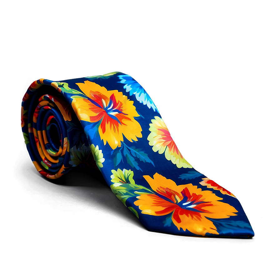 Vibrant Floral Tie Png Ndd96 PNG Image