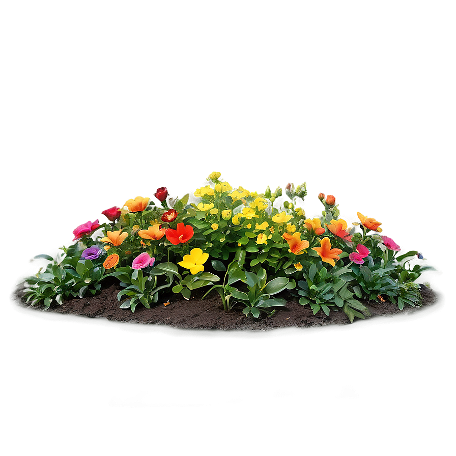 Vibrant Flower Bed Png 52 PNG Image