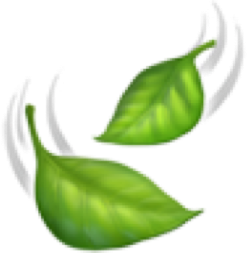 Vibrant Green Leaves Illustration PNG Image