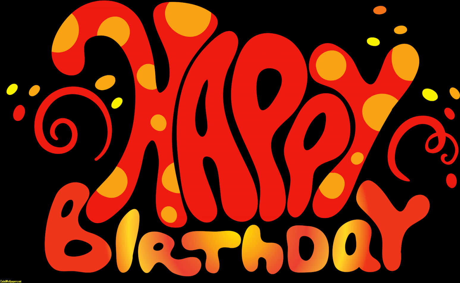 Vibrant_ Happy_ Birthday_ Greeting PNG Image