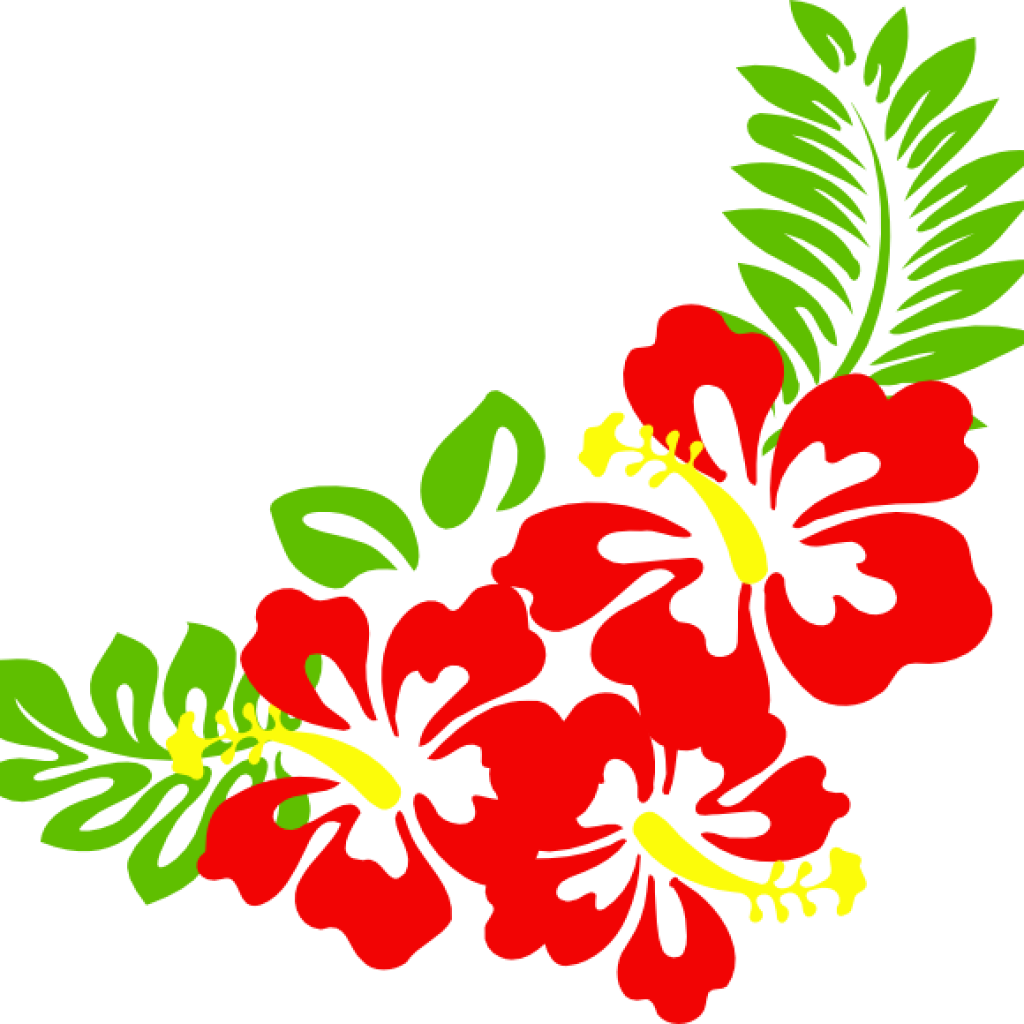 Vibrant_ Hawaiian_ Hibiscus_ Floral_ Art PNG Image