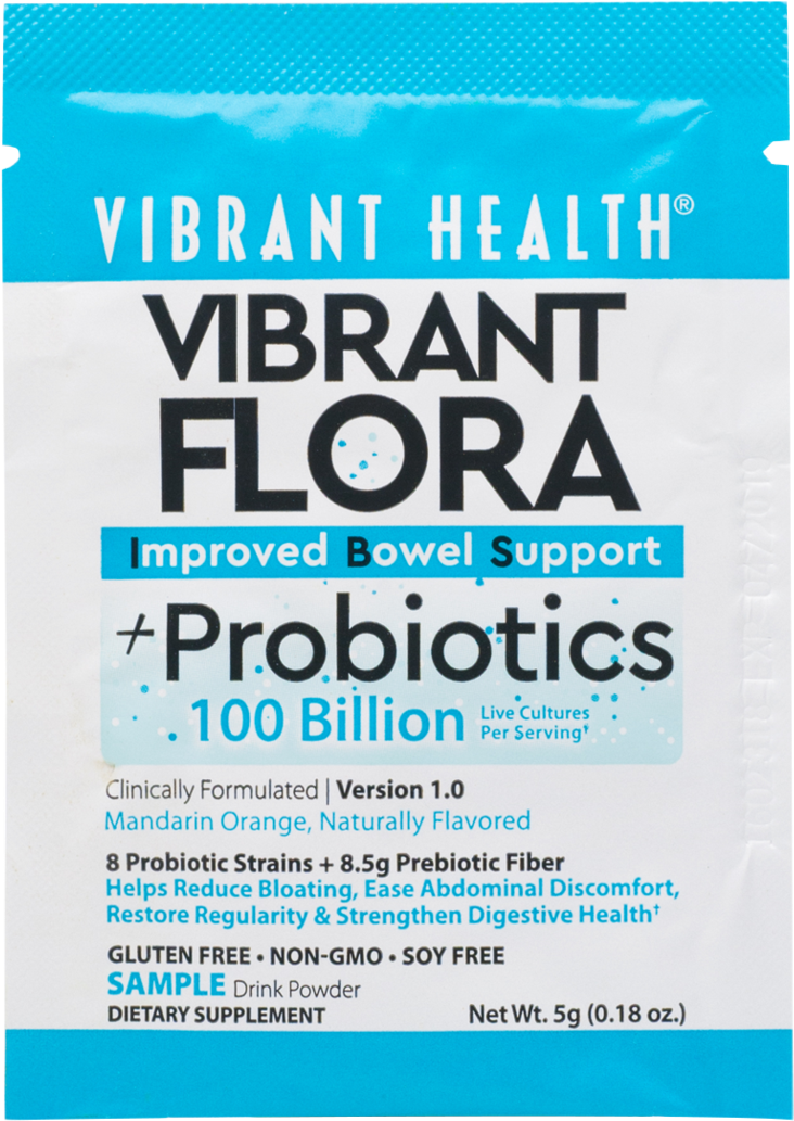 Vibrant Health Vibrant Flora Probiotics Packet PNG Image