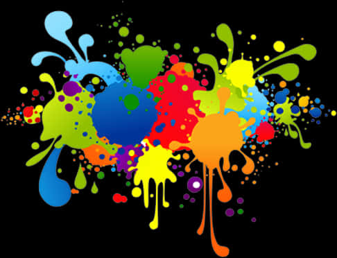 Vibrant Holi Color Splash PNG Image