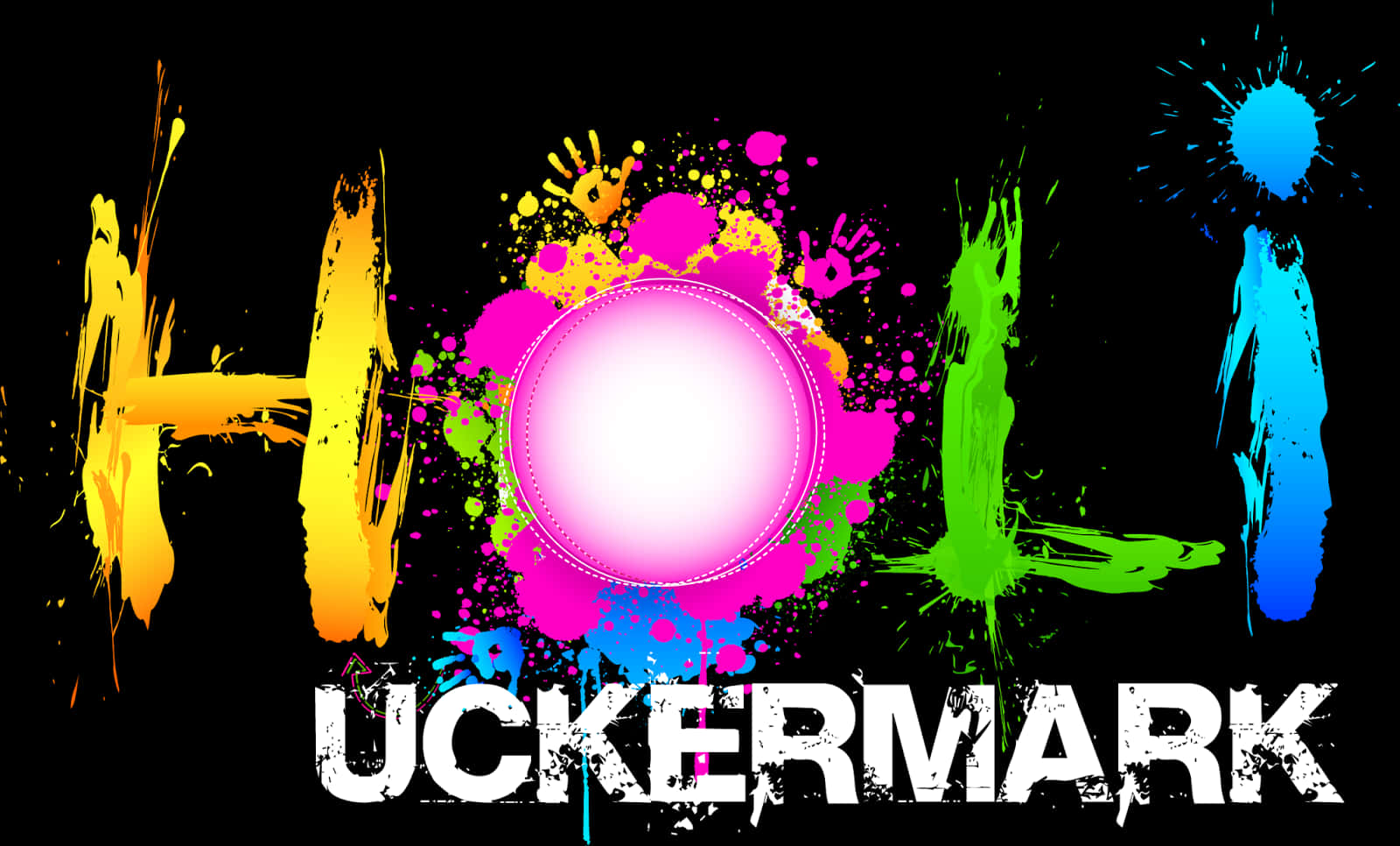 Vibrant Holi Festival Background PNG Image