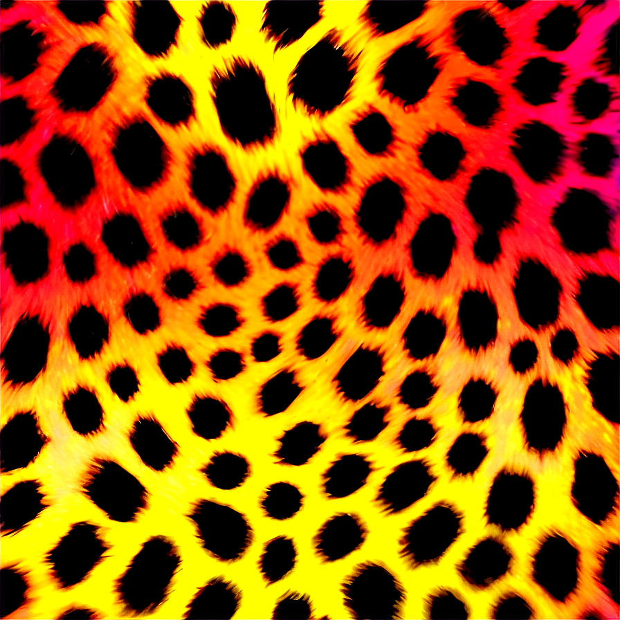 Vibrant Leopard Print Png 24 PNG Image