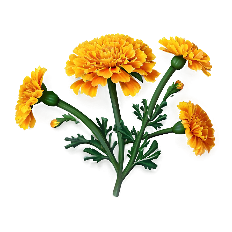 Vibrant Marigold Png 06112024 PNG Image