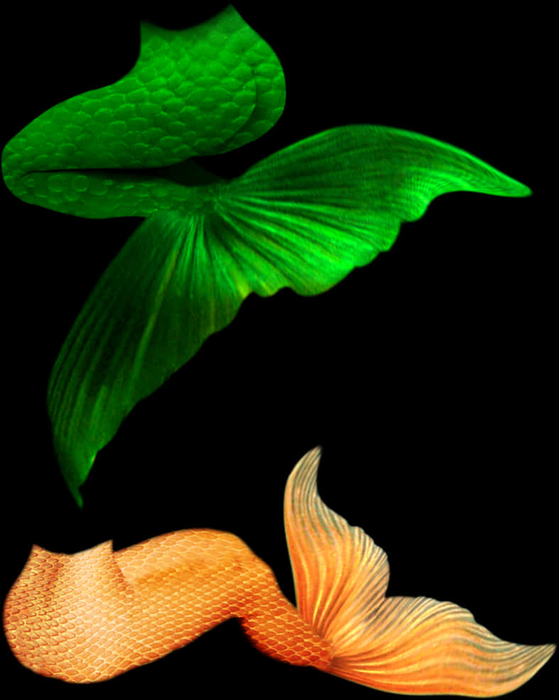 Vibrant_ Mermaid_ Tails PNG Image