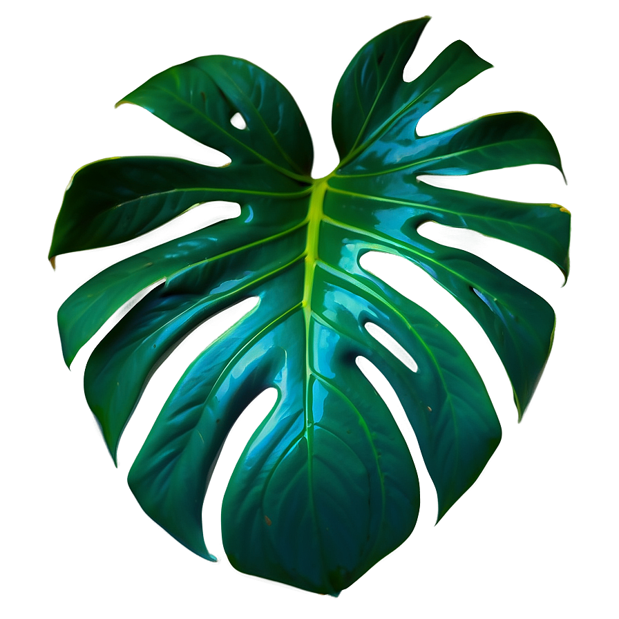 Vibrant Monstera Leaf Detail Png 05232024 PNG Image