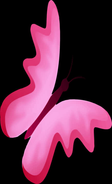 Vibrant_ Pink_ Butterfly_ Graphic PNG Image