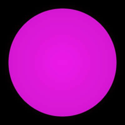 Vibrant Pink Circleon Black Background PNG Image