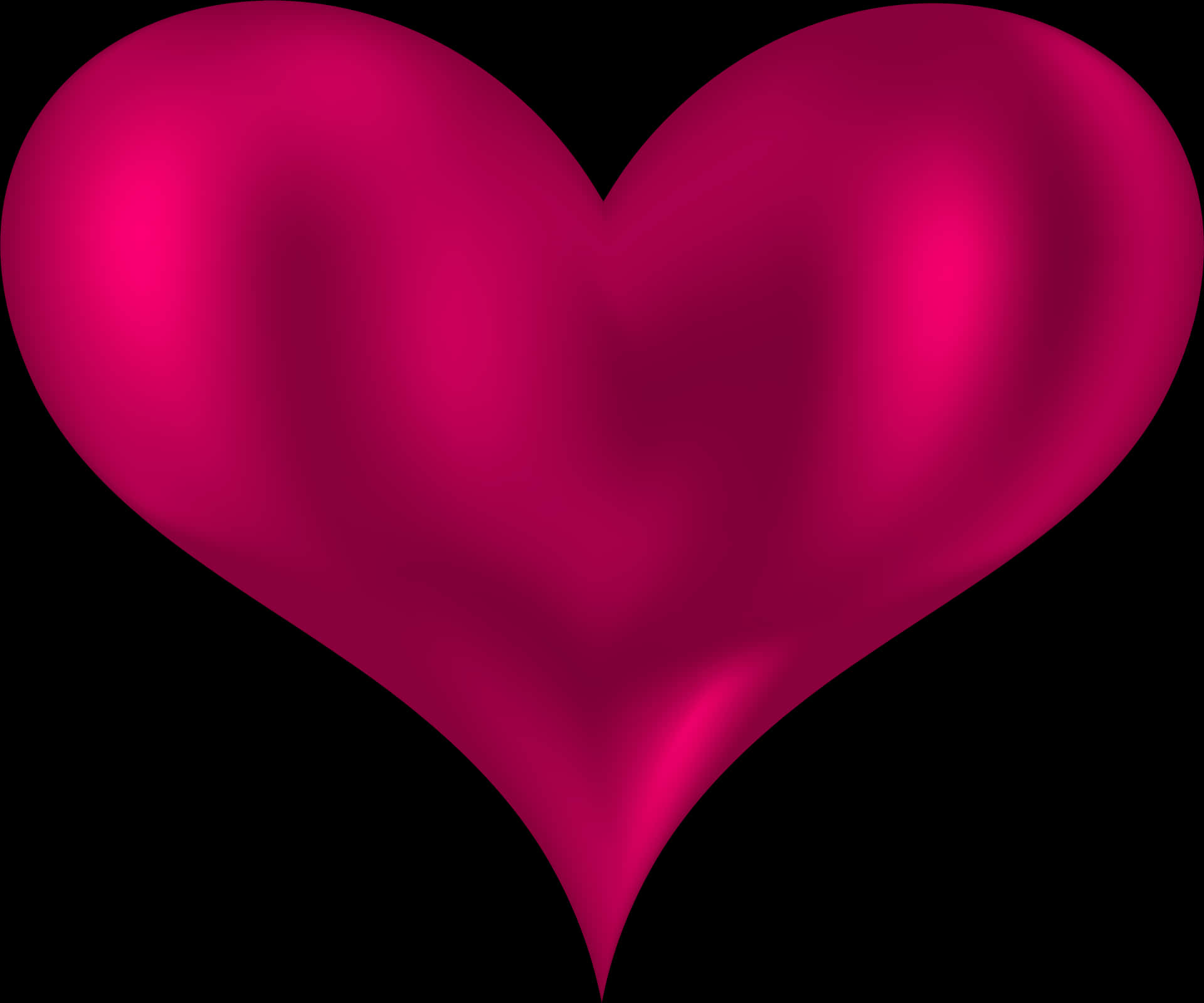 Vibrant Pink Heart PNG Image