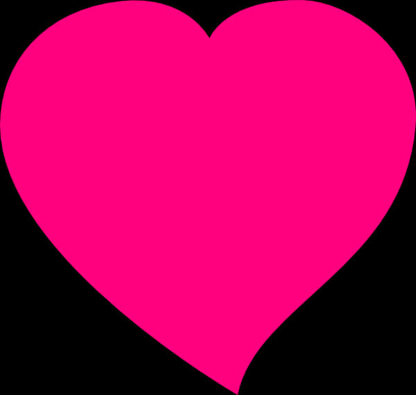 Vibrant Pink Heart Graphic PNG Image