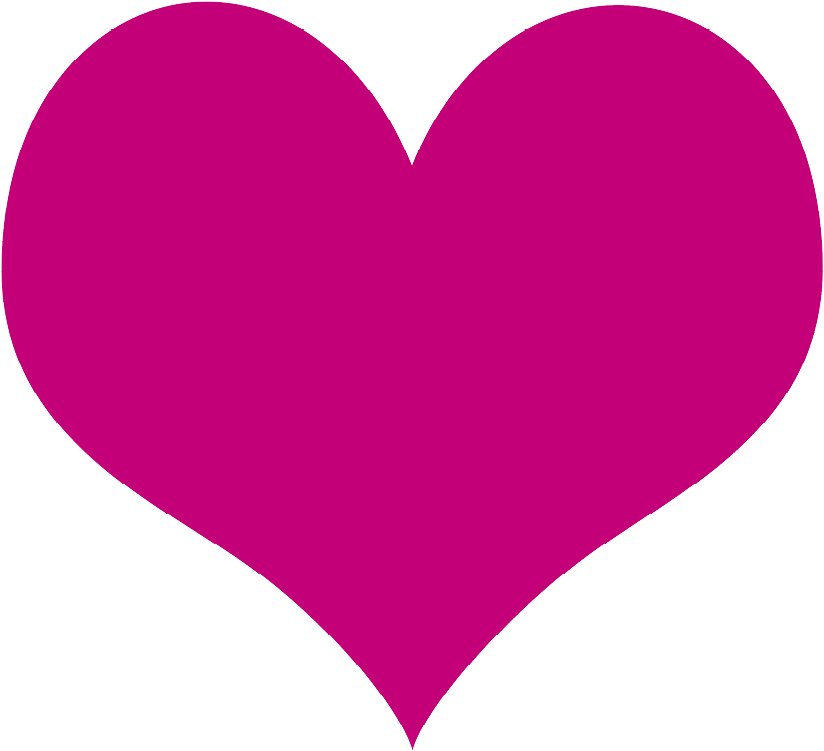 Vibrant Pink Heart Icon PNG Image