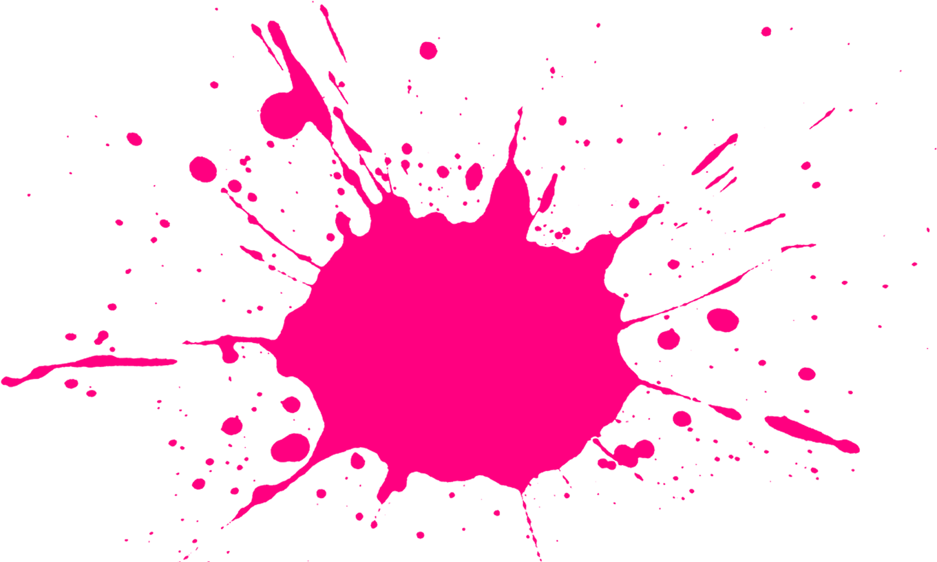 Vibrant_ Pink_ Ink_ Splatter PNG Image