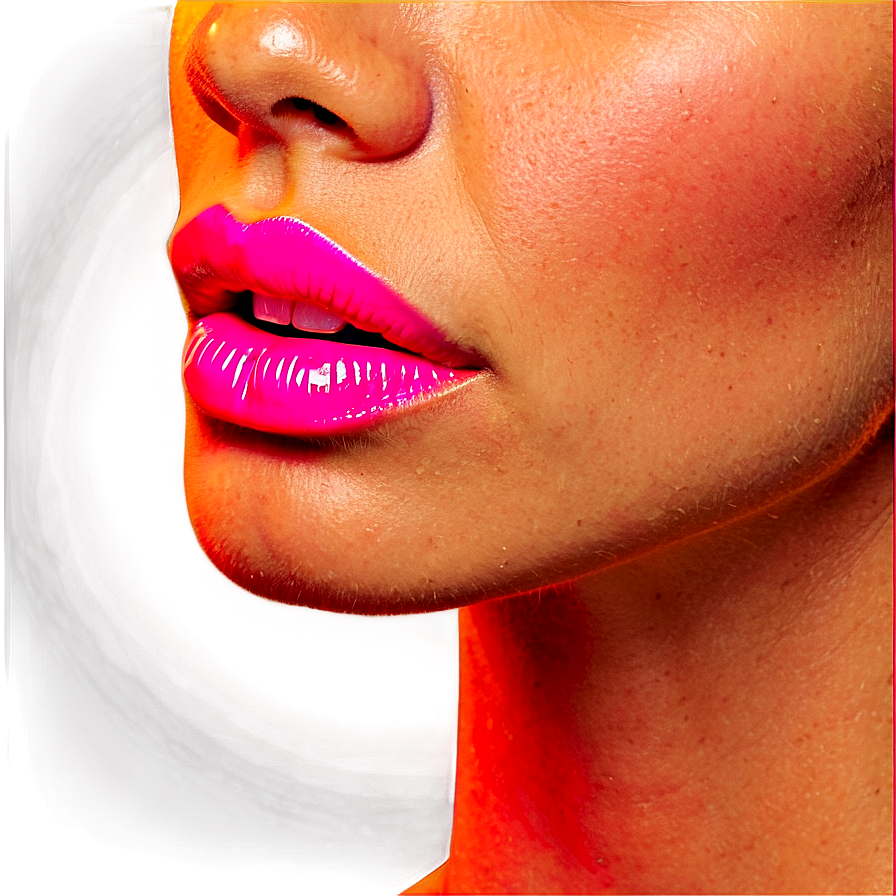 Vibrant Pink Lips Illustration Png 69 PNG Image