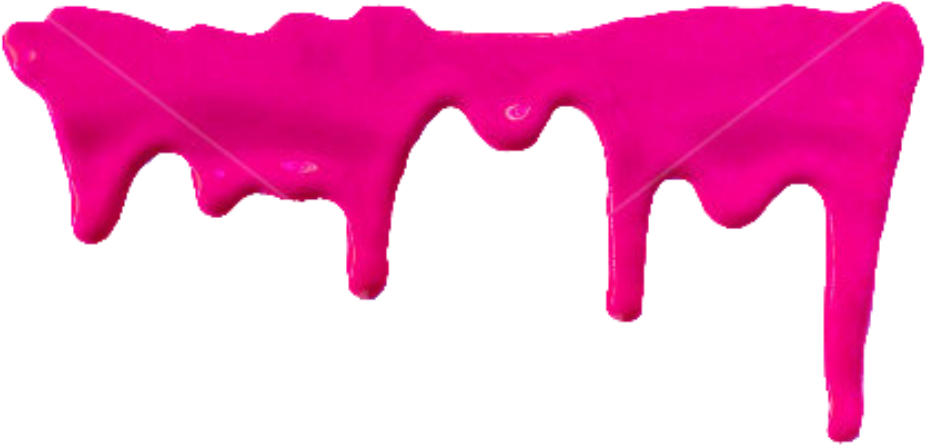 Vibrant Pink Paint Drip PNG Image