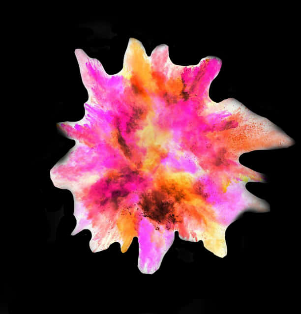 Vibrant_ Pink_ Yellow_ Smoke_ Explosion PNG Image