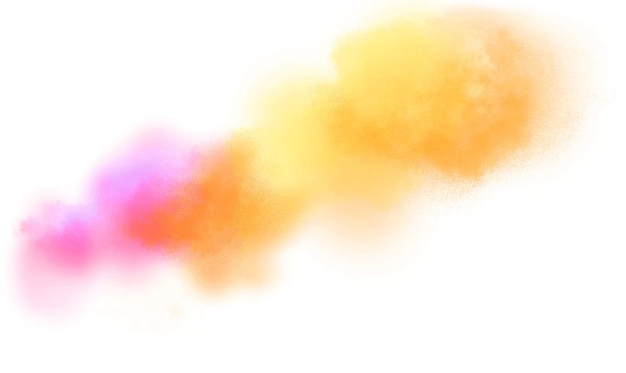 Vibrant Pinkand Orange Smoke Cloud PNG Image