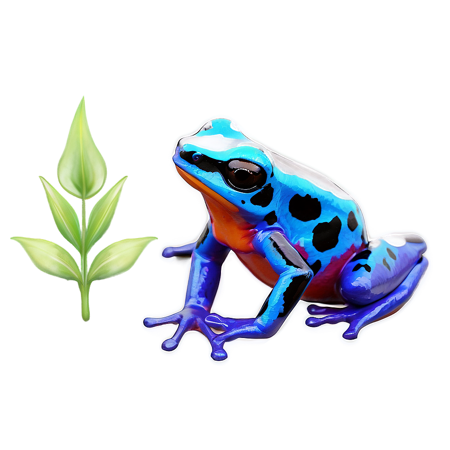 Vibrant Poison Dart Frog Png Fey PNG Image