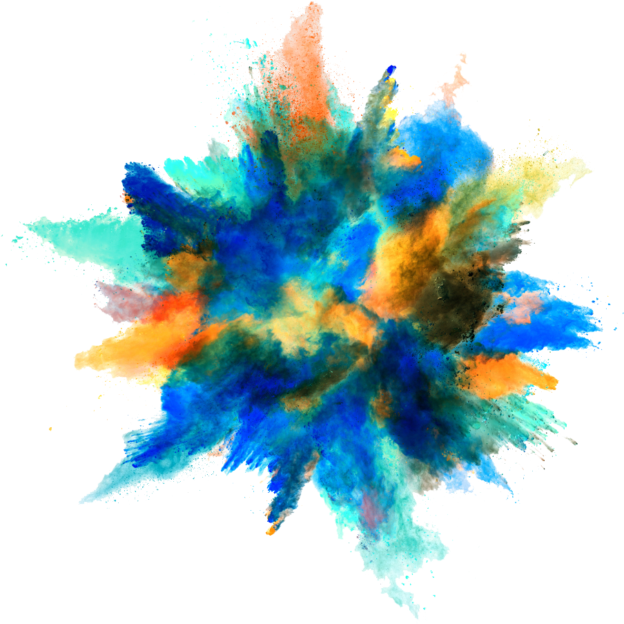 Vibrant_ Powder_ Explosion_ Background PNG Image