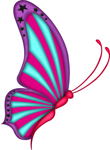 Vibrant Purple Butterfly Illustration PNG Image