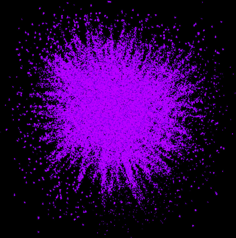 Vibrant Purple Explosion Overlay PNG Image